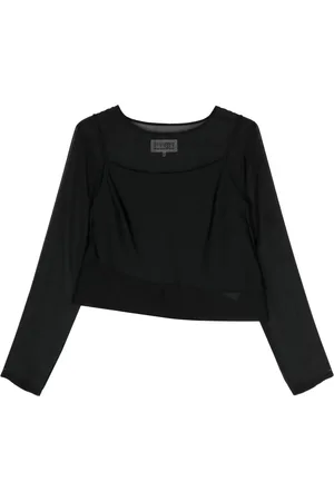 Maison Margiela Top transparente a capas