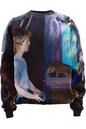 J.W.Anderson Sudadera con estampado gráfico y cuello redondo