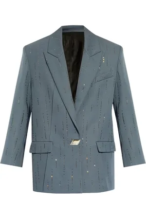 The Attico Blazer con detalles de strass