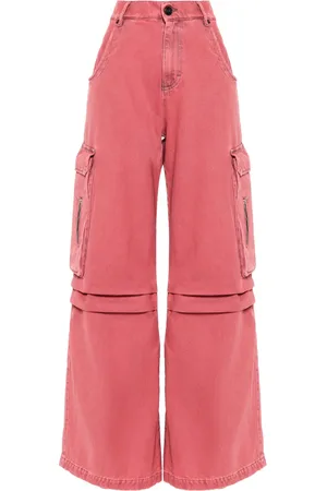 SEMICOUTURE Jeans cargo con tiro alto
