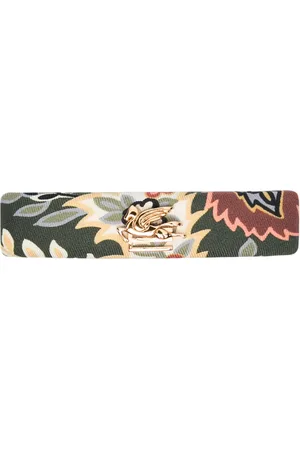 Etro Clip para el cabello con estampado floral