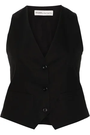 MODES GARMENTS Chaleco de popelina con cuello en V