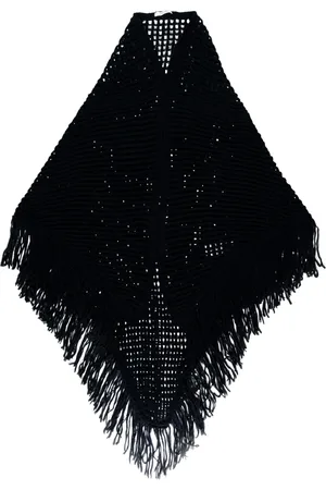 Dorothee Schumacher Poncho tejido calado con flecos