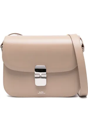 A.P.C. Bolsa de hombro con logo estampado