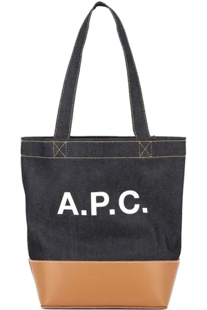 A.P.C. Bolsa de hombro de mezclilla con logo