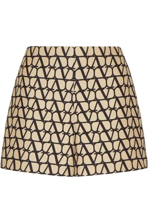 VALENTINO GARAVANI Shorts Toile Iconographe Crepe Couture