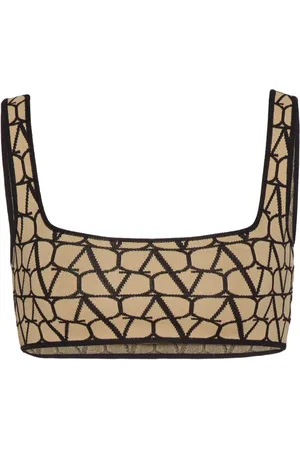 VALENTINO GARAVANI Top tipo bralette Toile Iconographe