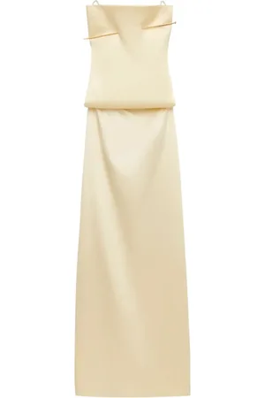 Loewe Vestido largo de seda Pin