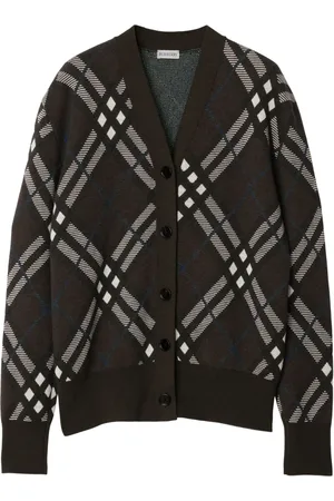 Burberry Cárdigan con motivo de cuadros