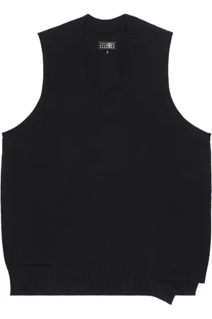 Maison Margiela Vestido tejido con efecto envejecido