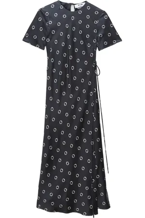 Msgm Vestido largo con estampado gráfico