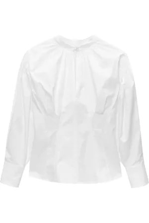 Msgm Blusa fruncida de manga larga
