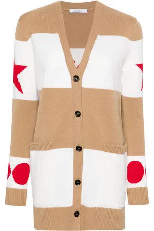 Max Mara Cárdigan Valido con motivo de rayas 1951