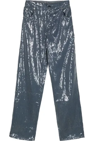 Charles Jeffrey Loverboy Jeans rectos con lentejuelas