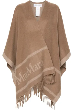 Max Mara Capa con logo en jacquard