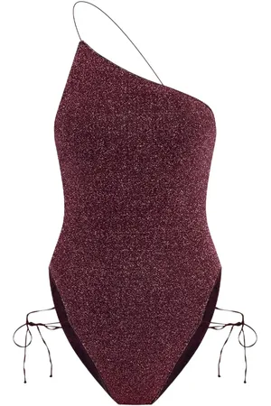 Oseree Traje de baño asimétrico con moño