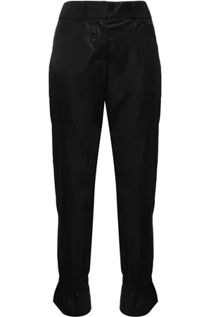 CHANEL Pantalones tapered con volantes 2003