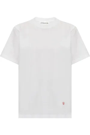 Victoria Beckham Playera con logo bordado