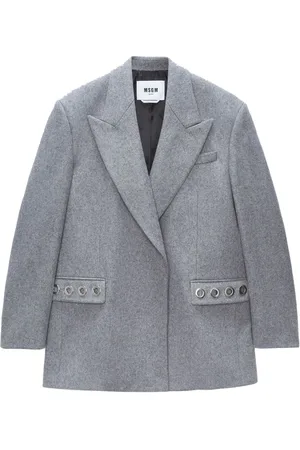 Msgm Blazer con botones y detalles de ojales