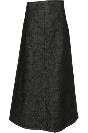 YOHJI YAMAMOTO Falda con detalle plisado