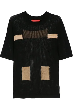 ECKHAUS LATTA Suéter de tejido flojo con diseño color block