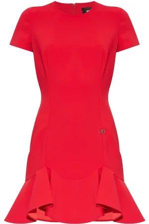 Dsquared2 Vestido corto con dobladillo de volantes
