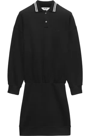 Msgm Vestido corto estilo playera tipo polo