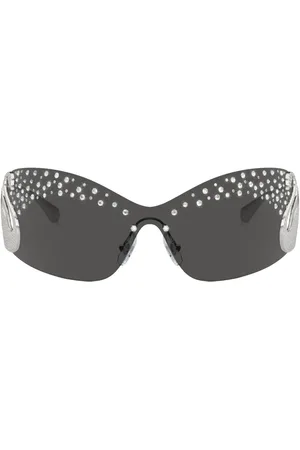 Swarovski Lentes de sol con detalles de cristal