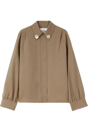 Jil Sander Camisa con clip de joya