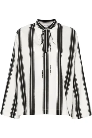 MATTEAU Blusa a rayas con cuello en V