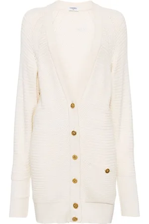 CHANEL Cárdigan con botones Clover 2000