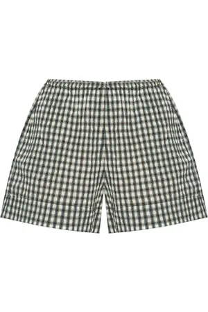 Ganni Shorts con cuadros estampados