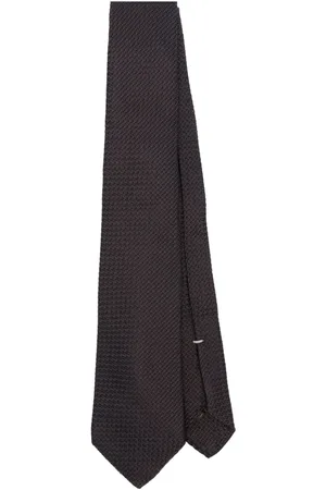 CANALI Corbata de seda con motivo en jacquard