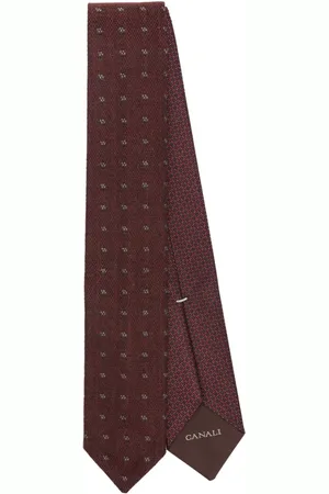 CANALI Corbata con motivo en jacquard