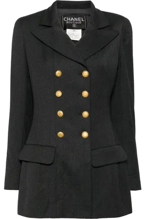 CHANEL Blazer con doble botonadura 1996
