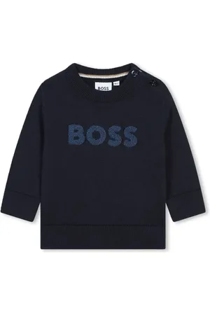 HUGO BOSS Suéter de tejido de rizo