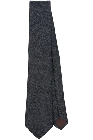 CANALI Corbata de seda con motivo en jacquard