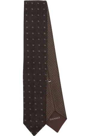 CANALI Corbata con motivo en jacquard