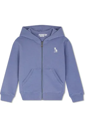 BONPOINT Hoodie con logo bordado y cierre