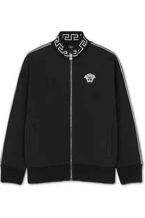 VERSACE Sudadera con cierre y detalle Greca