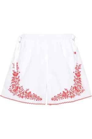 ALÉMAIS Shorts con corazones bordados