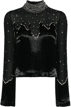 Jenny Packham Top de seda Imagine