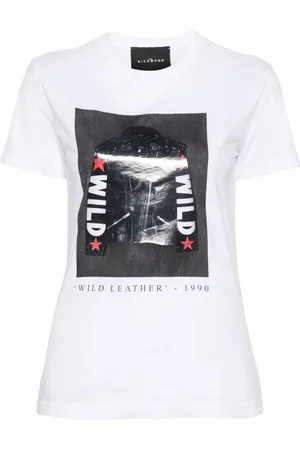 John Richmond Playera con estampado gráfico