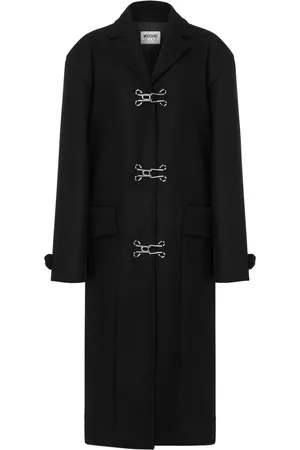 Moschino Abrigo con solapa de muesca y botones