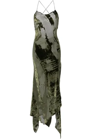 Roberto Cavalli Vestido largo de terciopelo
