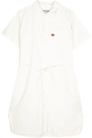 Chocoolate Vestido camisero con moño en la cintura