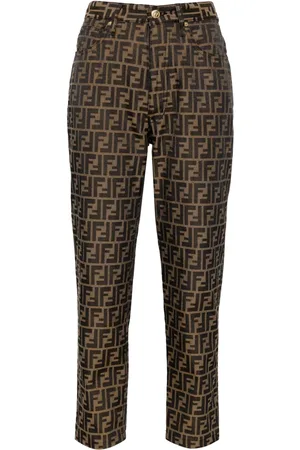 Fendi Jeans capri con estampado Zucca