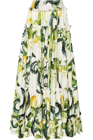 Roberto Cavalli Falda larga con estampado Lemon
