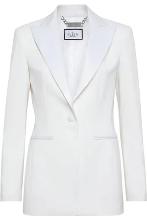 Philipp Plein Blazer con un botón y solapas de pico