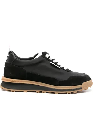 Thom Browne Tenis Alumni con paneles de gamuza